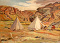 Camp in Coppermine Country painting by A.Y. Jackson at National Gallery of Canada. Ottawa, ON.