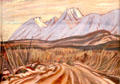 Highway near Kluane Lake painting by A.Y. Jackson at National Gallery of Canada. Ottawa, ON.