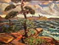September Gale, Georgian Bay painting by Arthur Lismer at National Gallery of Canada. Ottawa, ON.