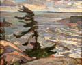Stormy Weather, Georgian Bay painting by F.H.Varley at National Gallery of Canada. Ottawa, ON