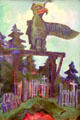 Graveyard Entrance, Campbell River painting by Emily Carr at National Gallery of Canada. Ottawa, ON.