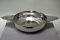 Silver porringer with initials of Catherine Langlois by Paul Lambert of Quebec, Quebec at National Gallery of Canada. Ottawa, ON.