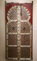 Wood, metal & mother of pearl double door probably from Gujarat, India at Aga Khan Museum. Toronto, ON.