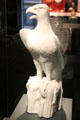 Meissen porcelain eagle sculpture at Gardiner Museum. Toronto, ON.