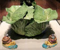 Faience cabbage tureen from Strasbourg, France in private collection. ON.