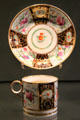 Bone china cup & saucer by Minton of Stoke-on-Trent, England at Gardiner Museum. Toronto, ON.