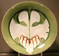 Earthenware plate in Secessionist style by Minton of Stoke-on-Trent, England at Gardiner Museum. Toronto, ON