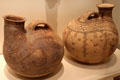 Earthenware Askoi with Greek designs from Canosa, Italy at Royal Ontario Museum. Toronto, ON.