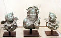 Roman bronze furniture appliqués with Satyr & Cupids from Rome at Royal Ontario Museum. Toronto, ON.