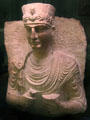 Limestone tomb relief of a man from Palmyra at Royal Ontario Museum. Toronto, ON.