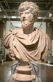 Roman Co-Emperor Lucius Verus portrait head found in Ostia near Rome at Royal Ontario Museum. Toronto, ON.