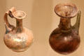 Glass flagons from Syria or Palestine at Royal Ontario Museum. Toronto, ON.