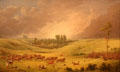 Plains Cree Buffalo Pound painting by Paul Kane at Royal Ontario Museum. Toronto, ON.
