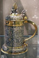 Silver & silver-gilt cagework tankard possibly by Garbrandt Gerrits de Voss of Hanover, Germany at Royal Ontario Museum. Toronto, ON.