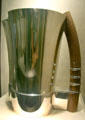 Silver & rosewood Art Deco pitcher by workshop of Jean Puiforcat of Paris at Royal Ontario Museum. Toronto, ON.