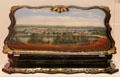 Lady's writing box with view of Montreal from England at Royal Ontario Museum. Toronto, ON.