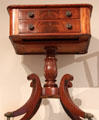 Mahogany work table from New Glasgow, NS at Royal Ontario Museum. Toronto, ON.