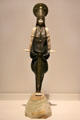 Art Deco bronze, marble & ivory sculpture of woman in oriental dress from France at Royal Ontario Museum. Toronto, ON.