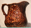 Rockingham-glazed earthenware pitcher by W.E. Welding of Brantford, ON at Royal Ontario Museum. Toronto, ON.