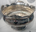 Silver punch bowl retailed by Ryrie Bros. of Toronto at Royal Ontario Museum. Toronto, ON.