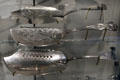 Silver fish lifters from Quebec at Royal Ontario Museum. Toronto, ON.