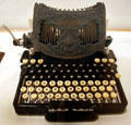 Bar-Lock 4 typewriter by Columbia Typewriter Co., NY at Royal Ontario Museum. Toronto, ON.