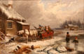 Return from the Village painting by Cornelius Krieghoff at Art Gallery of Ontario. Toronto, ON.
