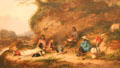 Indian Encampment at Big Rock painting by Cornelius Krieghoff at Art Gallery of Ontario. Toronto, ON.