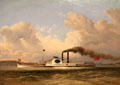 Steamship Quebec painting by Cornelius Krieghoff at Art Gallery of Ontario. Toronto, ON.