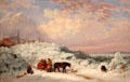 Longueuil, Quebec, with Mount Royal in Background painting by Cornelius Krieghoff at Art Gallery of Ontario. Toronto, ON.