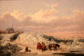 Habitants in Winter painting by Cornelius Krieghoff at Art Gallery of Ontario. Toronto, ON.