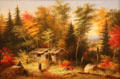 The Artist Painting by Cornelius Krieghoff at Art Gallery of Ontario. Toronto, ON.