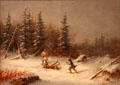 The Caribou Hunters painting by Cornelius Krieghoff at Art Gallery of Ontario. Toronto, ON.