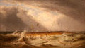 Wrecked Raft painting by Cornelius Krieghoff at Art Gallery of Ontario. Toronto, ON.