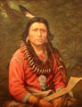 Indian Chief painting by Frederick A. Verner at Art Gallery of Ontario. Toronto, ON.