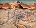 Winter, Charlevoix County, Quebec painting by A.Y. Jackson at Art Gallery of Ontario. Toronto, ON