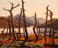 Cranberry Lake painting by Franklin Carmichael at Art Gallery of Ontario. Toronto, ON