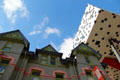 Mix of heritage & modern tabletop buildings at OCAD. Toronto, ON