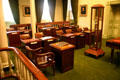 Currently used House of Commons chamber in Province House. Charlottetown, PE.