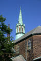Transept spire of St. Dunstan's Catholic Basilica. Charlottetown, PE.
