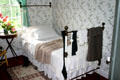 Iron bed frame in bedroom of Green Gables. Cavendish, PE.