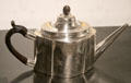 Silver teapot from Newcastle, England at Montreal Museum of Fine Arts. Montreal, QC.