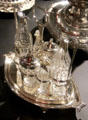 Silver cruet set by Paul Storr of London at Montreal Museum of Fine Arts. Montreal, QC.