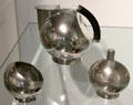 Pewter coffee service by Harry Bertoia at Montreal Museum of Fine Arts. Montreal, QC.
