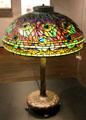 Peacock table lamp by Clara Driscoll for Louis Comfort Tiffany of Tiffany Studios, New York at Montreal Museum of Fine Arts. Montreal, QC.