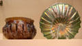 Mold blown glass ribbed bowls from Roman Empire Italy, France or Germany at Montreal Museum of Fine Arts. Montreal, QC.