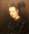 Portrait of a Young Woman by Rembrandt van Rijn at Montreal Museum of Fine Arts. Montreal, QC.