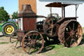 Antique steam tractor at Doc's Town at Doc's Town. Swift Current, SK.