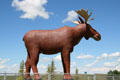 Giant Moose statue, symbol of city of Moose Jaw. Moose Jaw, SK