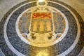 Mosaic provincial seal in Saskatchewan Legislature. Regina, SK.